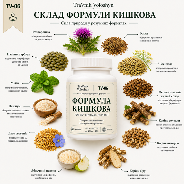 Формула Кишкова (сорбент фіто) TV-06 фото